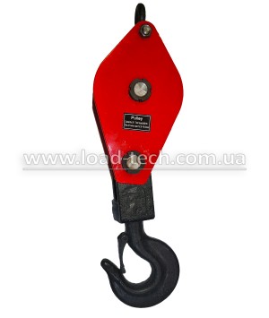 Snatch block with double sheave