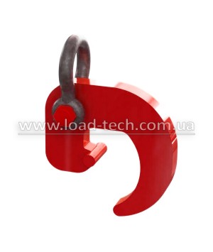 Clamp for rails and beams (drop or comma)