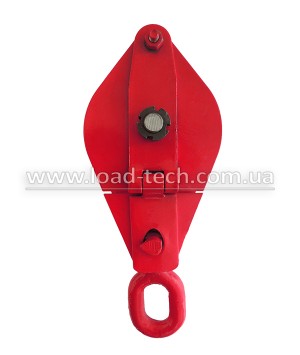 Блок грузовой (монтажный) однороликовый со звеном