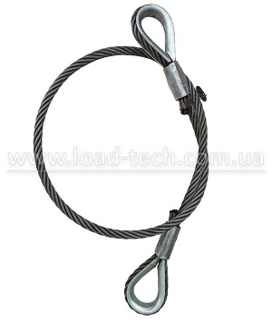 Канатная оттяжка с алюминиевой втулкой