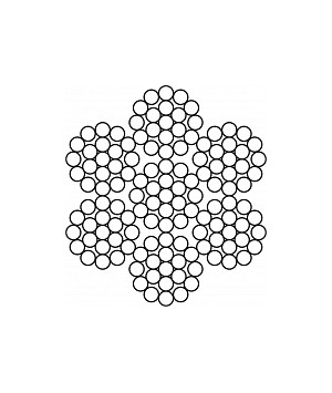 Канат ГОСТ 3067-88, EN 12385-4, 6x19M-WSC оцинкованный