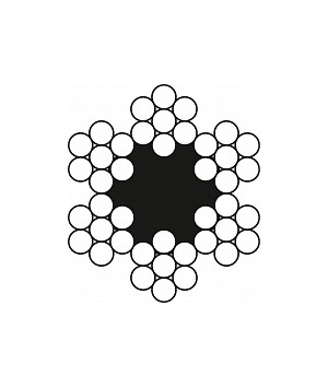 Канат ГОСТ 3069-80, EN 12385-4, 6X7-FC оцинкованный