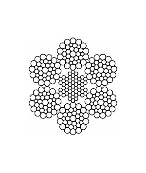 Канат ГОСТ 7669-80, EN 12385-4, 6x36WS-IWRC оцинкованный