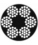 Steel rope DIN 3060 in PVC sheath