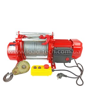 Single-phase electric winch KCD 60m 220V POLTEK