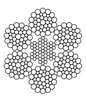 Канат стальной ГОСТ 7669-80, EN 12385-4, 6x36WS-IWRC