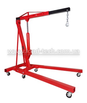 Hydraulic folding crane 2t