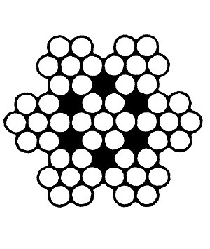 Канат DIN 3055, 6x7-WSC оцинкований