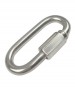 Stainless STRAIGHT SNAP HOOK WITH SAFETY SCREW DIN 5299