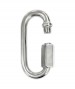 Stainless STRAIGHT SNAP HOOK WITH SAFETY SCREW DIN 5299