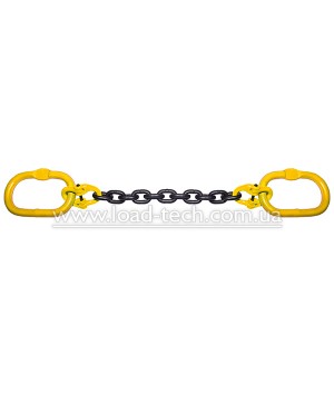 Single leg chain sling wth different fittings