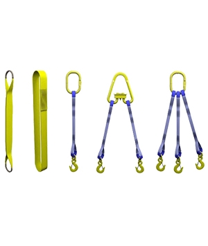 Перемещение груза с помощью текстильных стропов